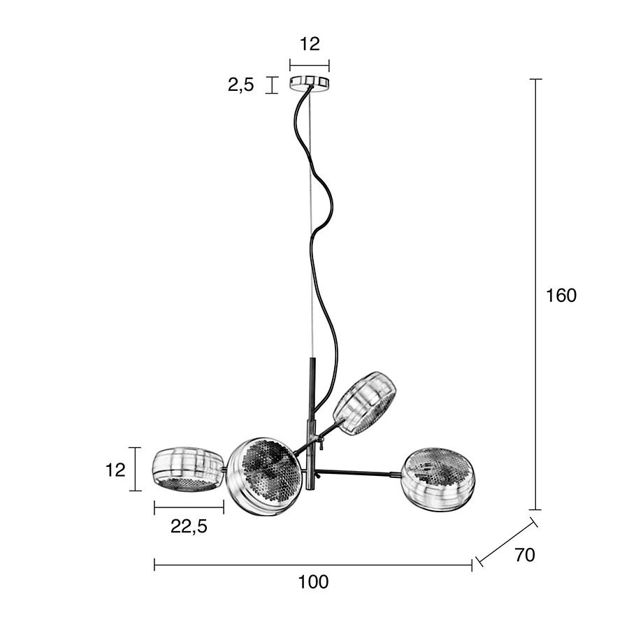 Лампа подвесная Gringo Multi, белая Zuiver 5300121 - Вид №8
