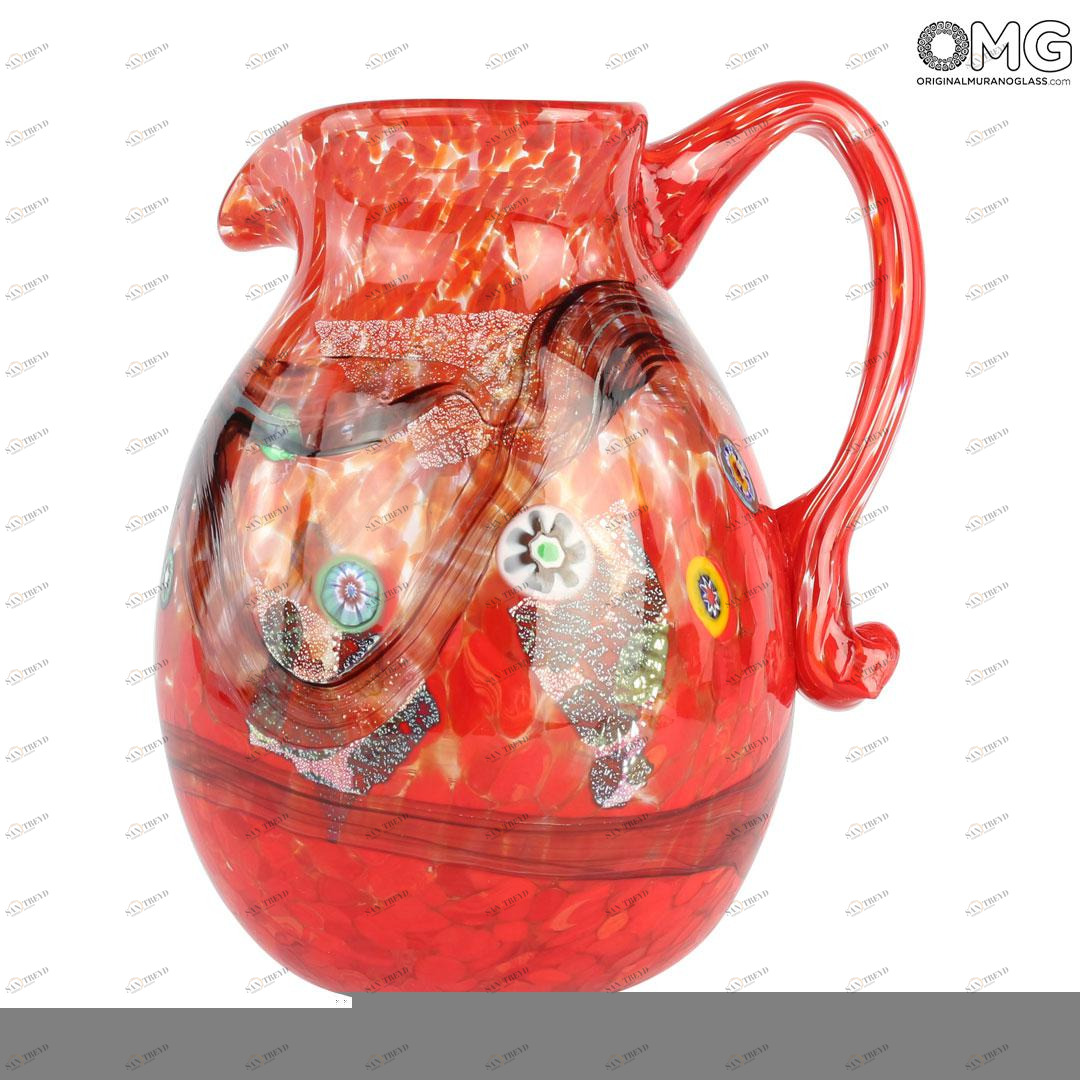 616 ORIGINALMURANOGLASS Кувшин для вина и воды - муранское стекло OMG 12 см 