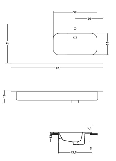 Керамическая встраиваемая раковина Gaia Mobili Complements ARCH-00149294 - Вид №2