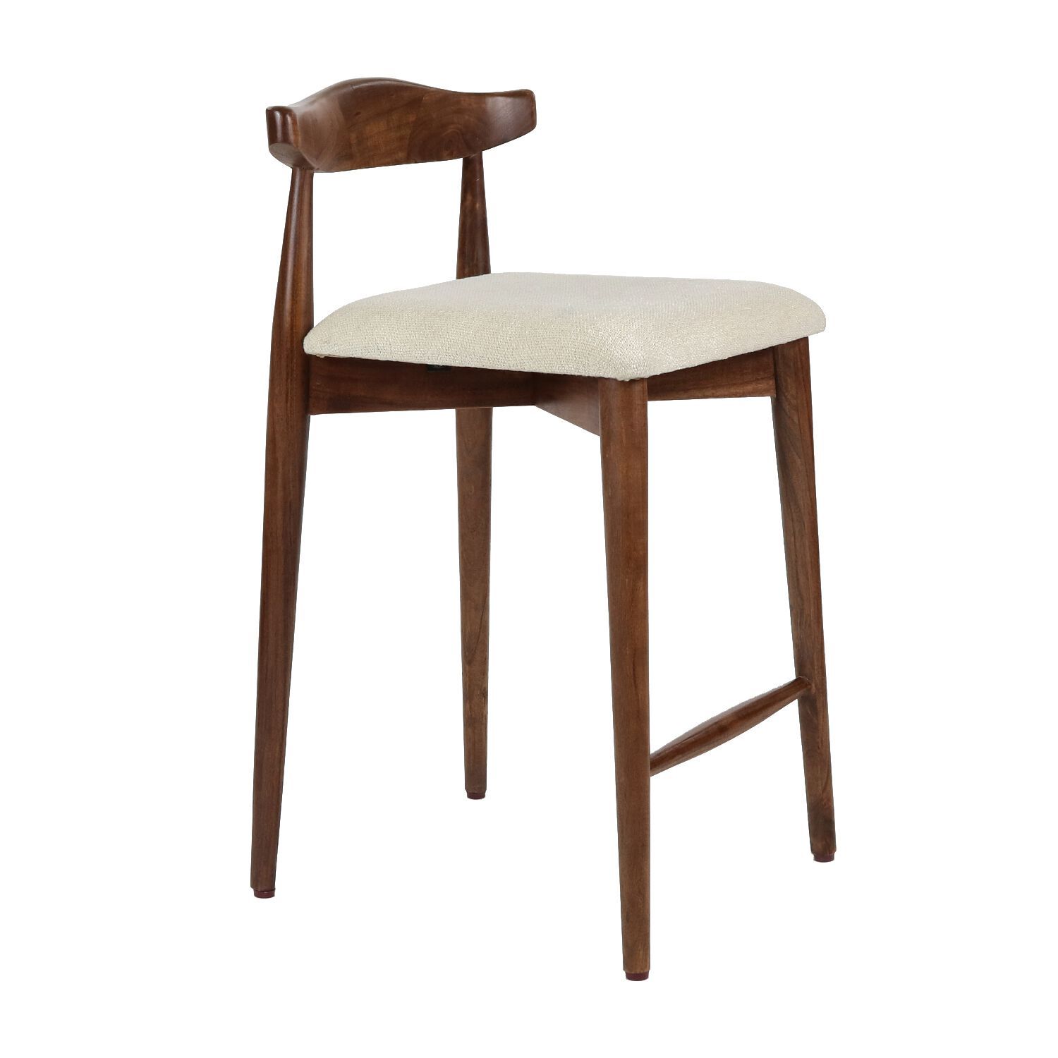 Высокий стул из акации с мягким сиденьем POMAX Madela ARCH-00090445 - Вид №13