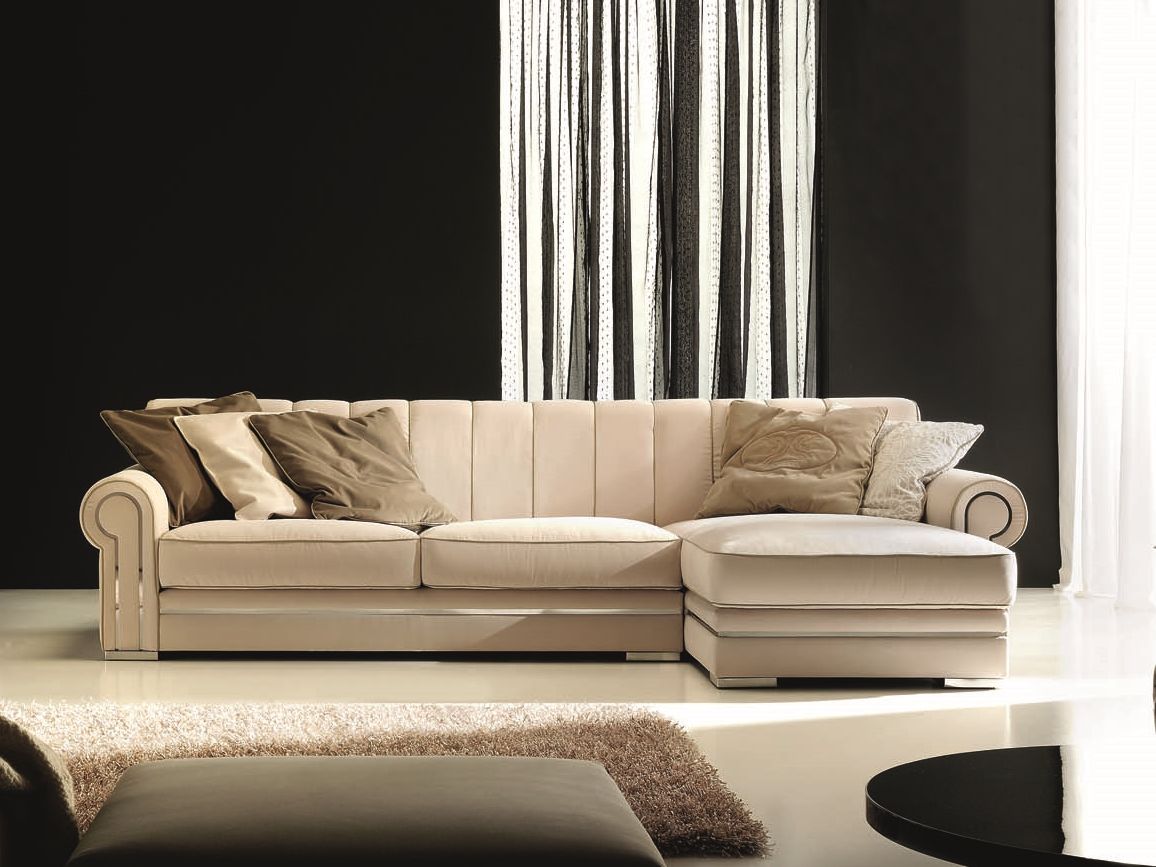 Бархатный диван с полуостровом Former In Italia ARCH-00096582