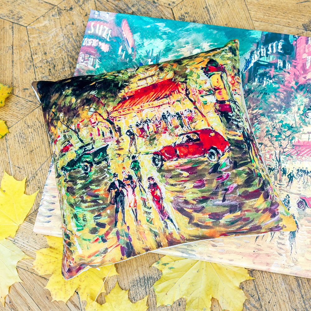 4113103 Арт-подушка «Бульвар в Париже» Object Desire  - Вид №1