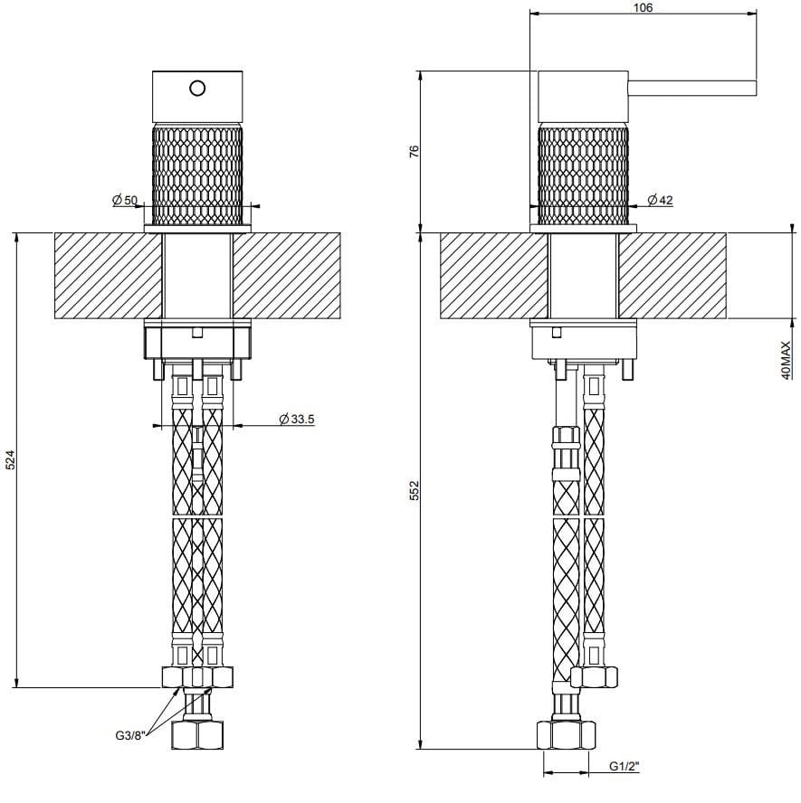 Пульт дистанционного управления из нержавеющей стали Gessi Мелы316 ARCH-00001904 - Вид №1