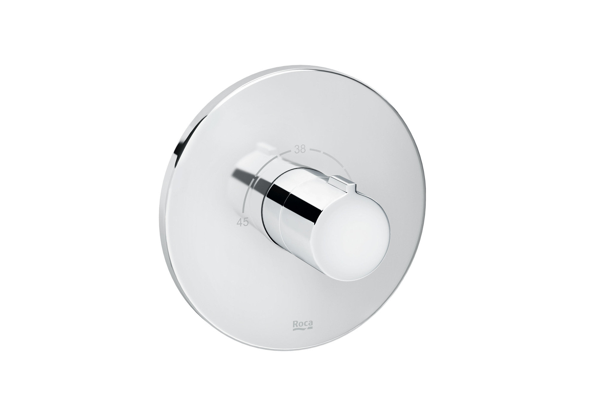 A5A9A4AC00 КРУГЛЫЙ - Центральный термостат с высоким расходом. Необходимо дополнить ящиком A525869403 ROCA Aqua