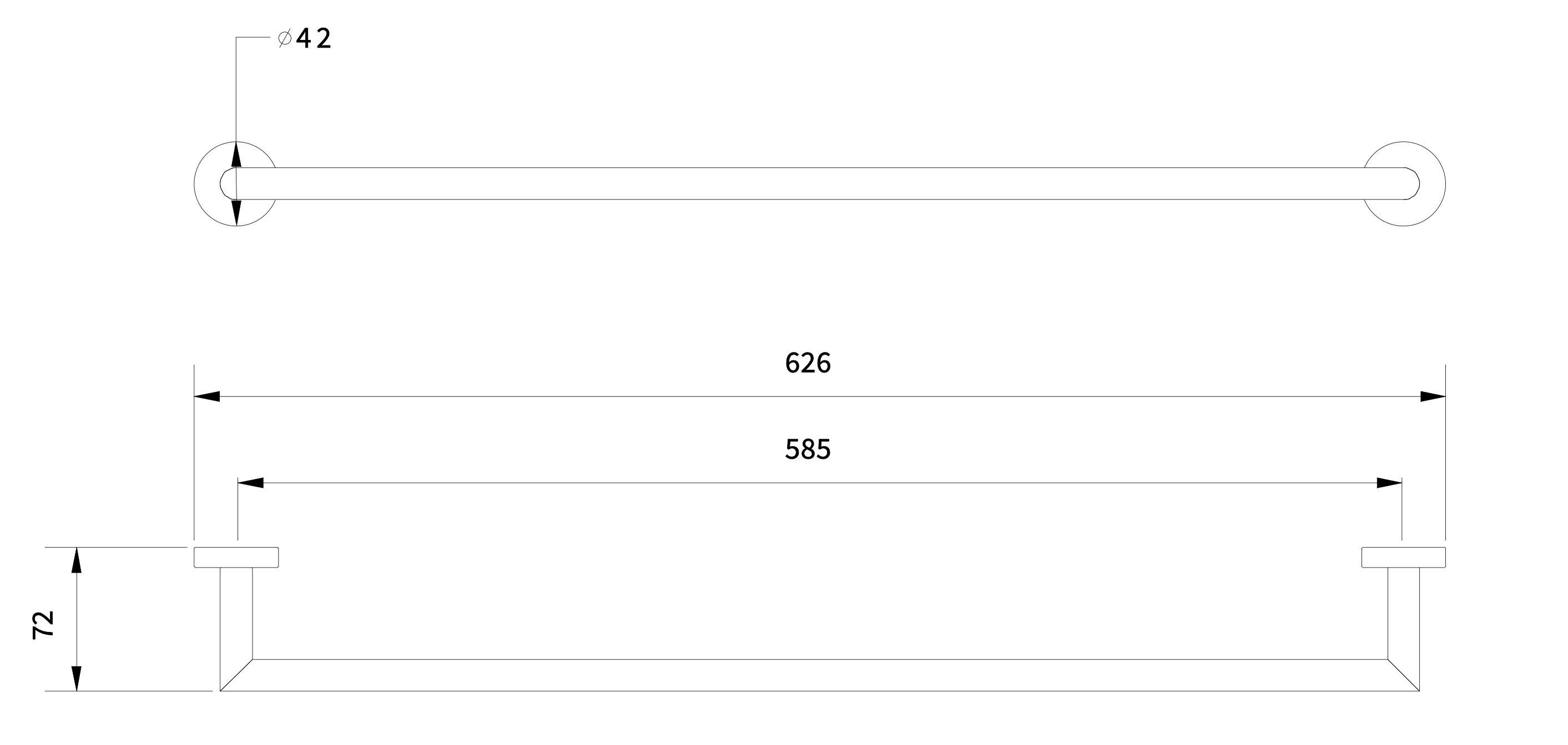 Латунный держатель для полотенец Varied Forms EXT906 ARCH-00129882 - Вид №1