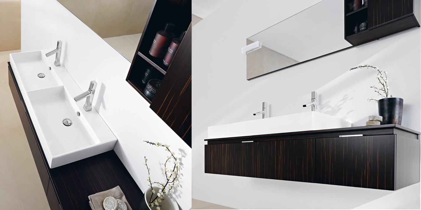 Комбинация ванной комнаты FLY114 в отделке Galaxy 120/Ebano MILLDUE FLY - Вид №1