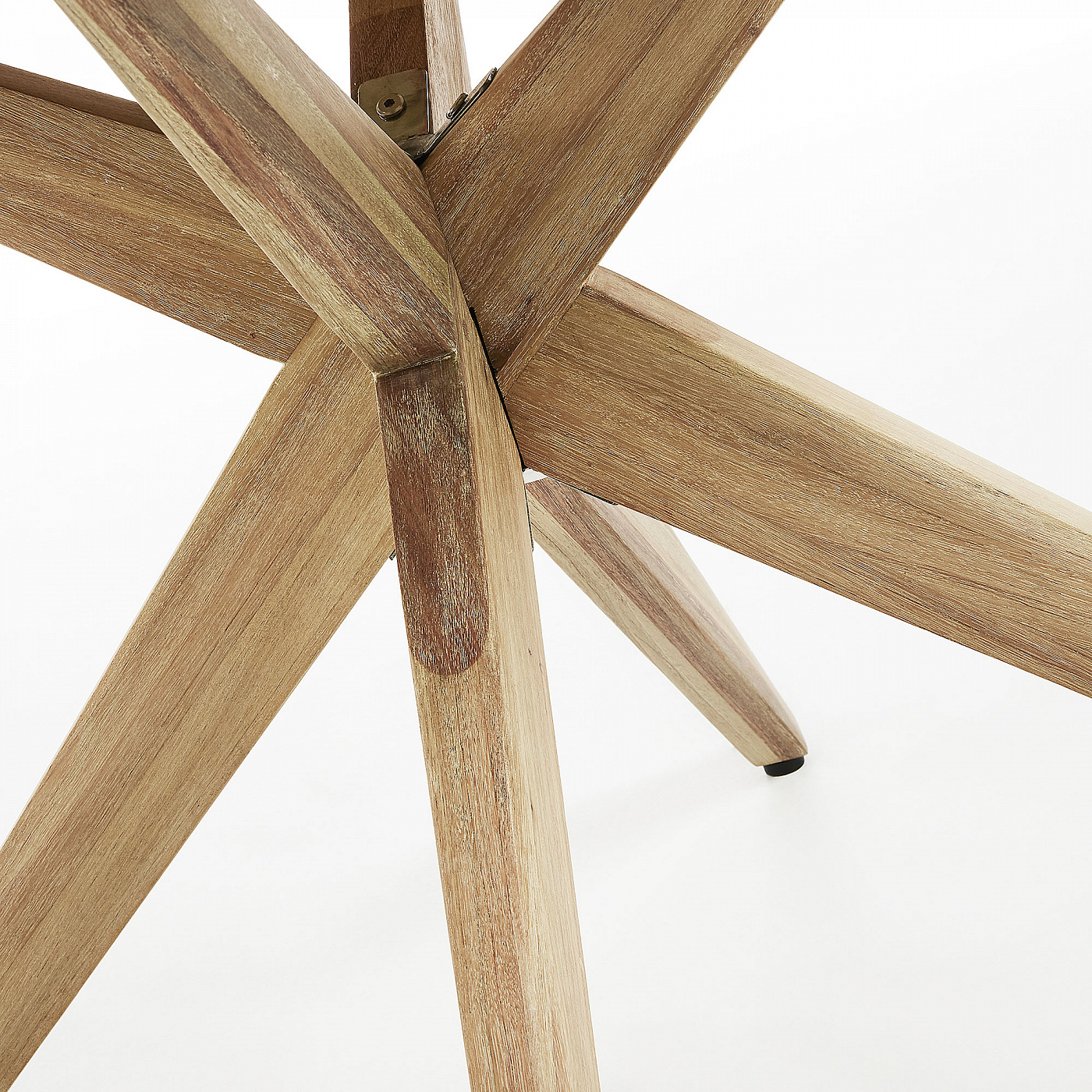 055404 Стол Glow Ø120 эвкалипт полицемент La Forma Juliette - Вид №1