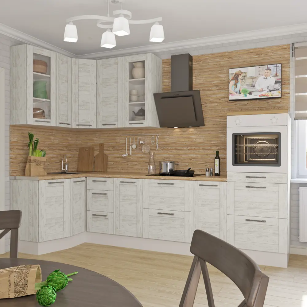 Двери для шкафа Delinia «Фрейм светлый» 60x70 см, ЛДСП, цвет белый, 3 шт STLM-2031094 - Вид №2