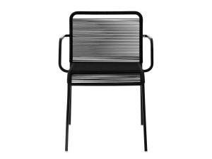 Штабелируемый садовый стул с подлокотниками