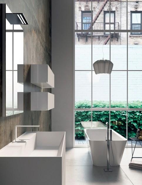 LASA IDEA Тумба под умывальник, лакированная, с зеркалом Syn sun-id-1399056 - Вид №1