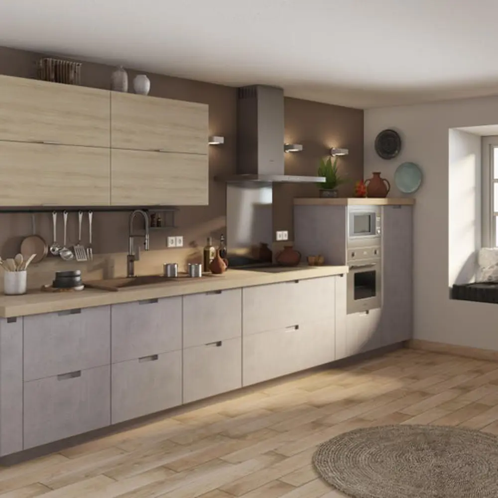 Карниз для кухонного шкафа Берлин Delinia ID 220x4 см ЛДСП цвет серый STLM-2157257 - Вид №4