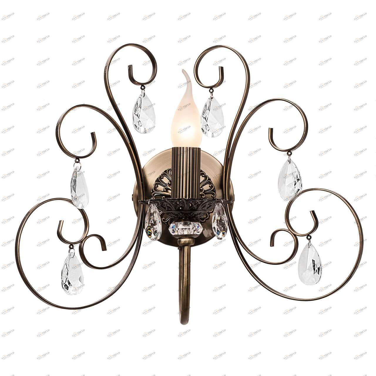 Бра настенное бронзовое Silver Light Vienna 155.43.1 SILVER LIGHT СВЕЧА 00-3928090 Бронза 