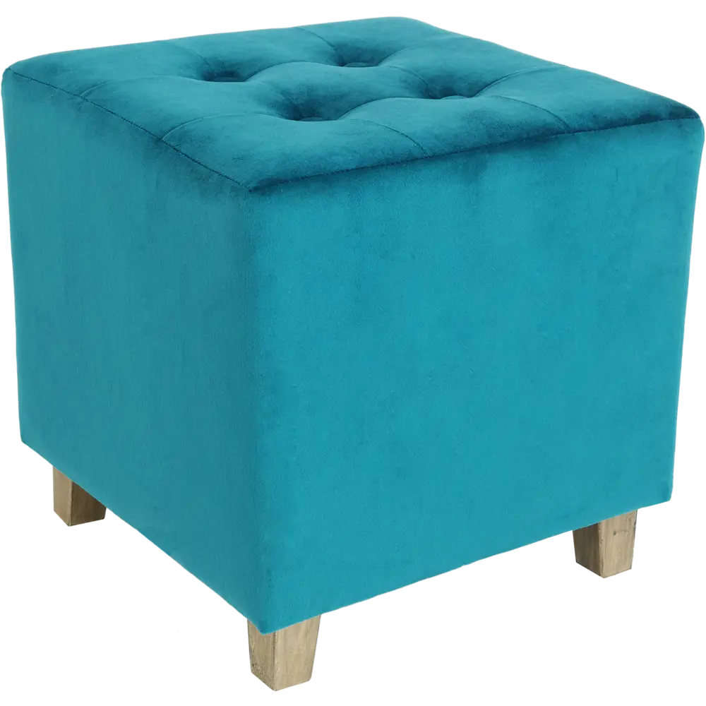 Табурет Atmosphera 35x35 см с обивкой цвет синий 83877021 STLM-2075637 