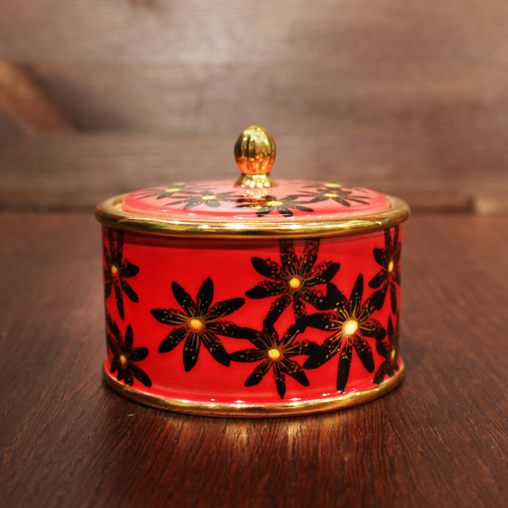 Шкатулка "Черные ромашки" PROVANSFAIENCE sun-id-994531 - Вид №1