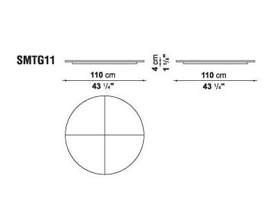 Круглый мраморный стол с Lazy Susan Maxalto Xilos ARCH-00065078 - Вид №5
