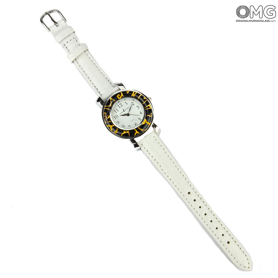 3001 ORIGINALMURANOGLASS Наручные часы Унисекс - белые - Original Murano Glass OMG 23 см  - Вид №1
