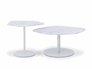 Журнальный столик с мраморной пятиугольной столешницей