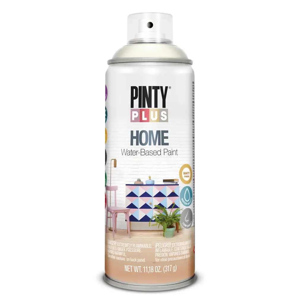 Краска аэрозольная Pinty Plus Home цвет молочный белый 520 мл 84004131 STLM-2204491 Santreyd 