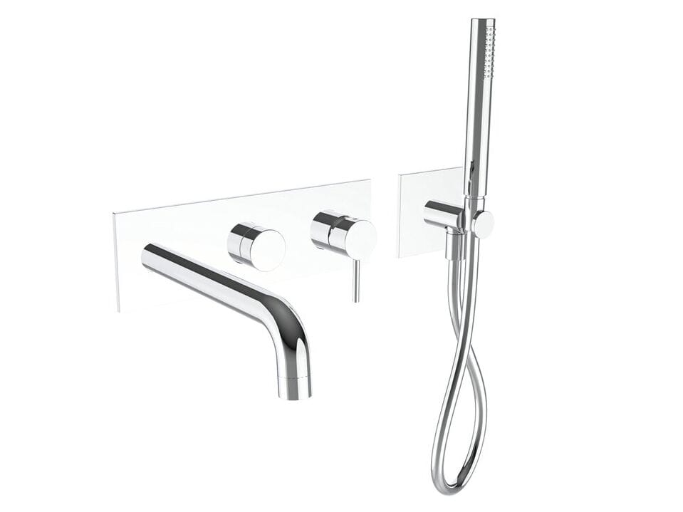 Настенный однорычажный набор для ванны с ручным душем CRISTINA Rubinetterie Phi ARCH-00053341 - Вид №1