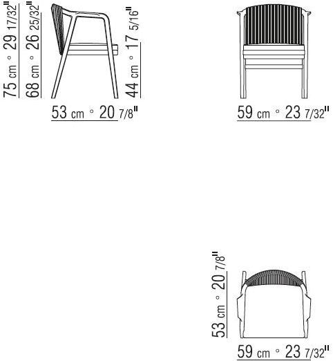 Flexform Стул из массива дерева с подлокотниками Crono sun-id-1369741 - Вид №4