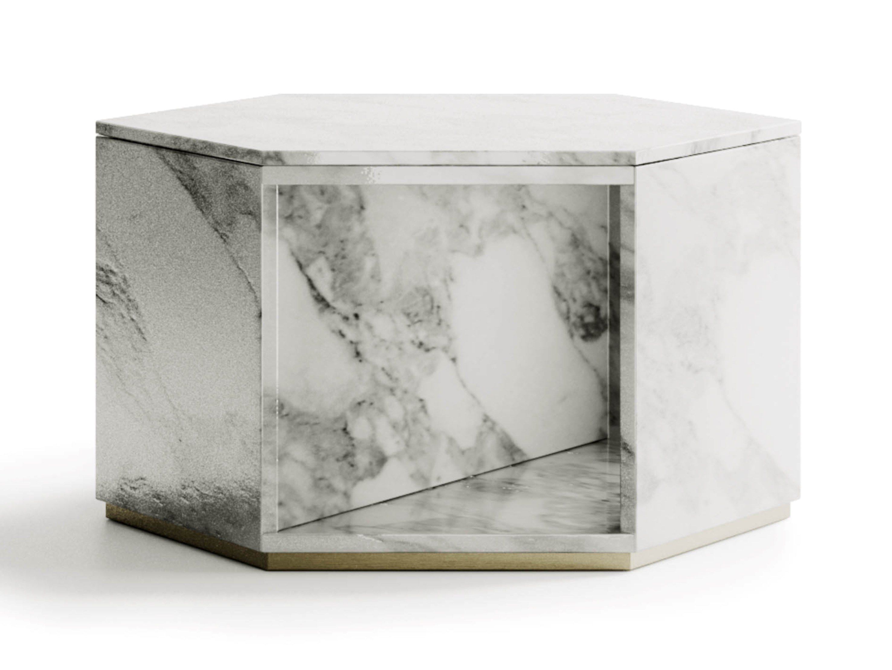 Мраморный шестиугольный журнальный столик Capital Collection DEDALO ARCH-00124167