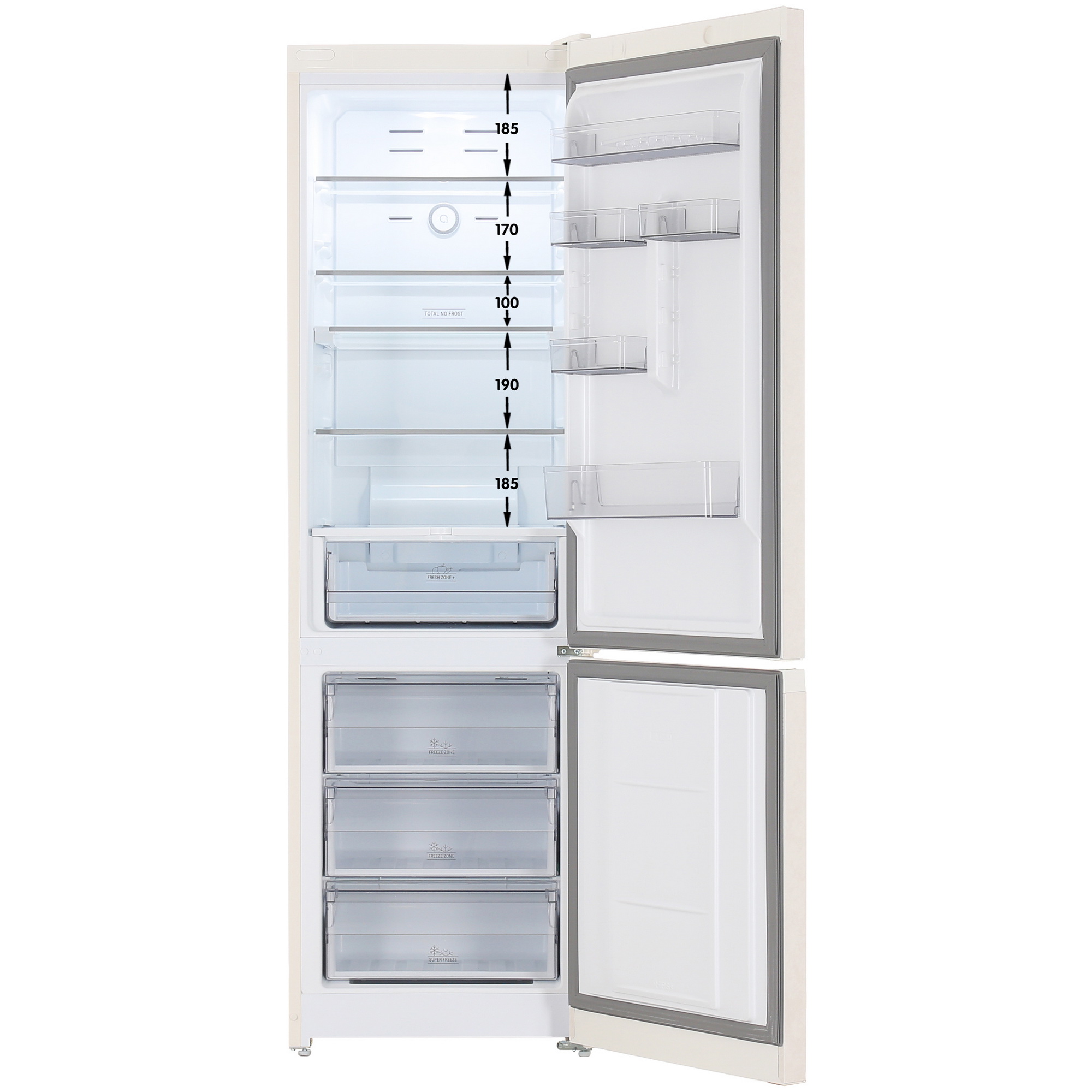 5450501 Холодильник с морозильником   Hotpoint HT 7201I AB O3 бежевый STDN-0095167 - Вид №1