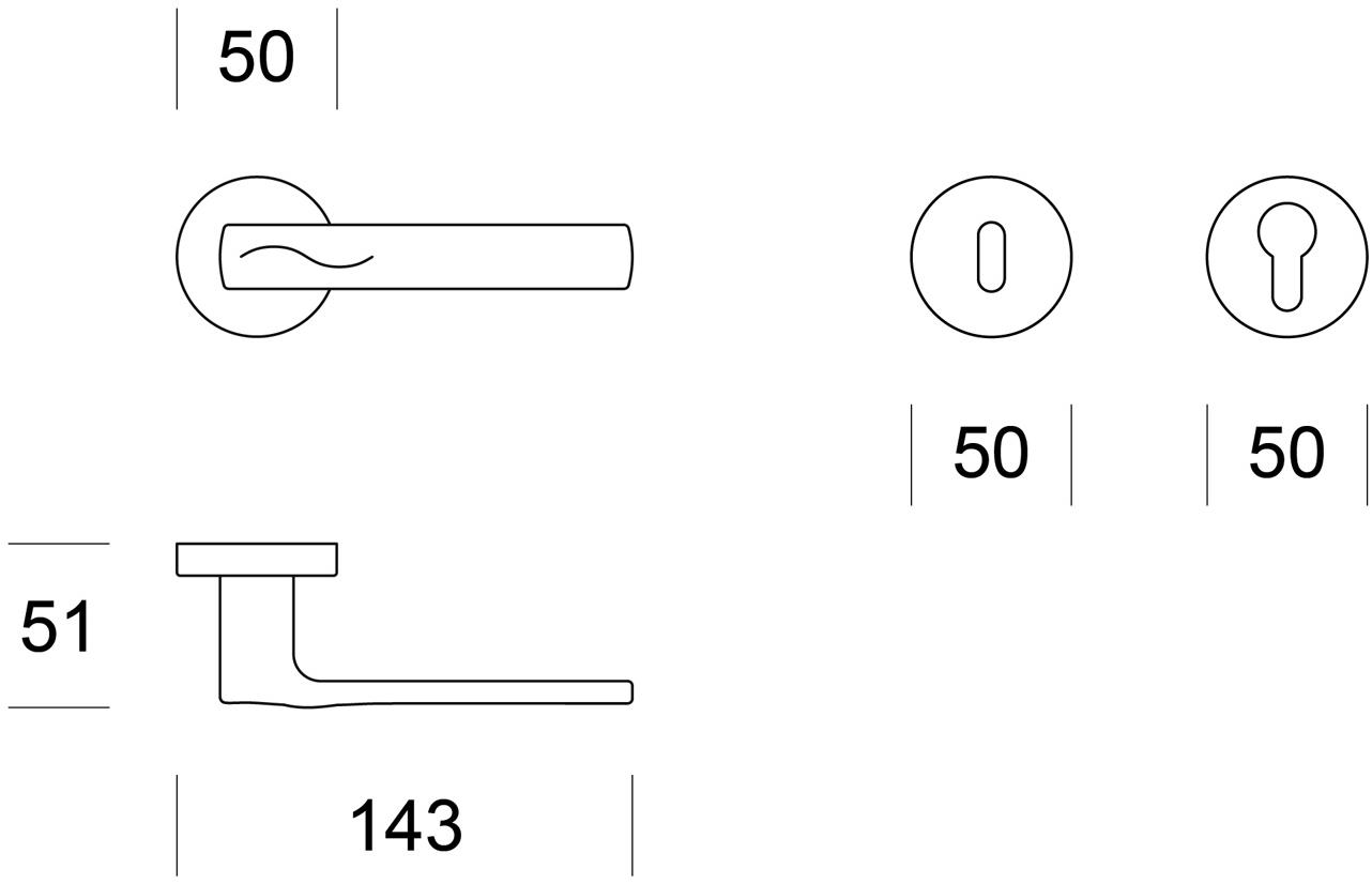 Ento Латунная ручка Sand 6145 - Вид №5