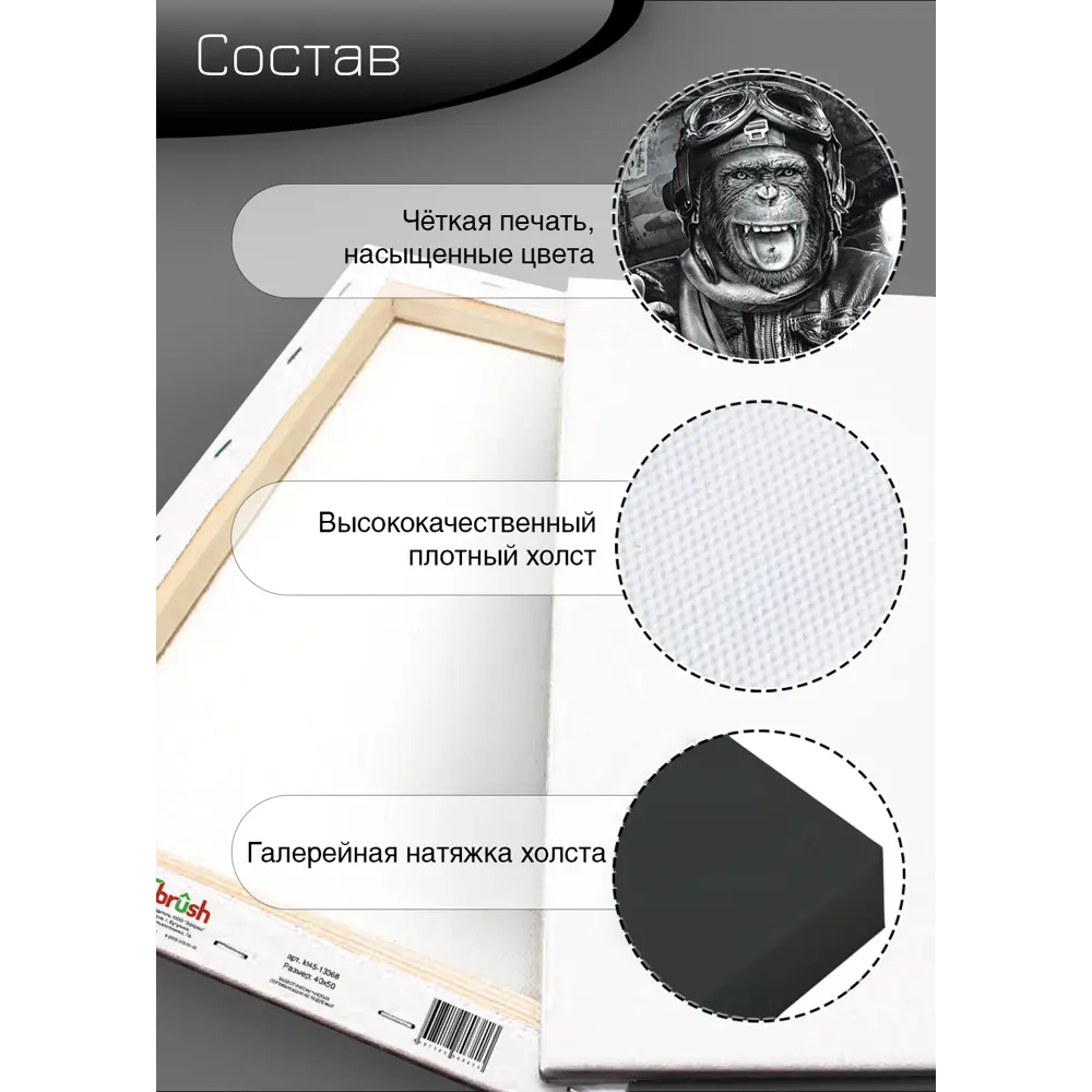 Картина на холсте Смелый пилот 40x50 см 85394529 STLM-2185487 FBRUSH  - Вид №10