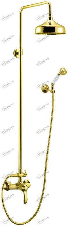 Душевая стойка со смесителем для верхнего и ручного душа CEZARES LIRA-C-CD-03