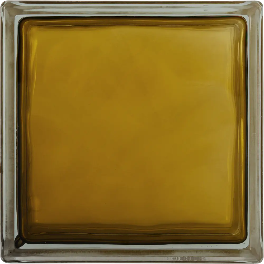 Стеклоблок Волна цвет ярко-бронзовый полуматовый VITRABLOCK STLM-2164735 - Вид №2