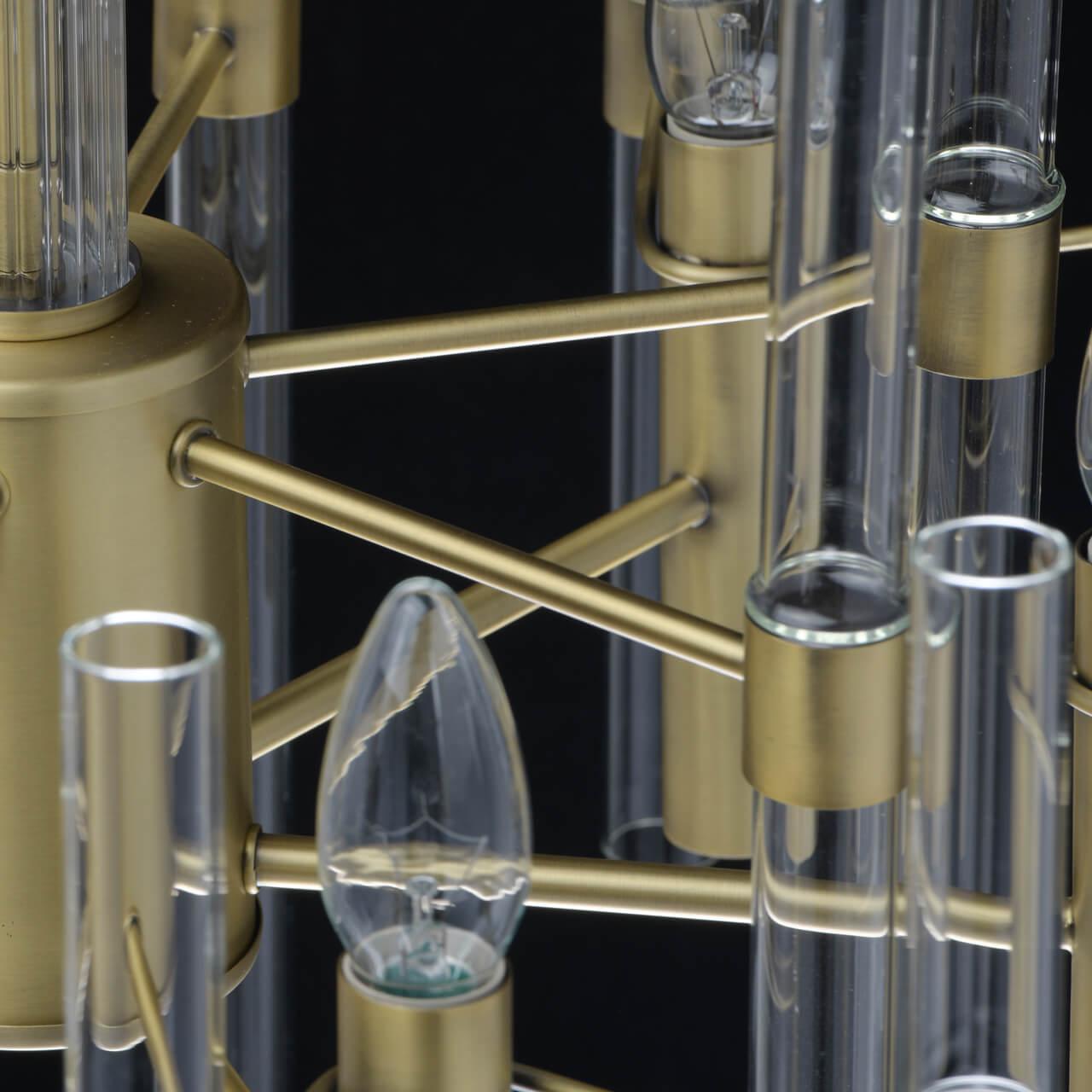 Подвесная люстра MW-Light Альгеро 285010806 латунь MW-LIGHT ДИЗАЙНЕРСКИЕ, АЛЬГЕРО 220614 Латунь  - Вид №3