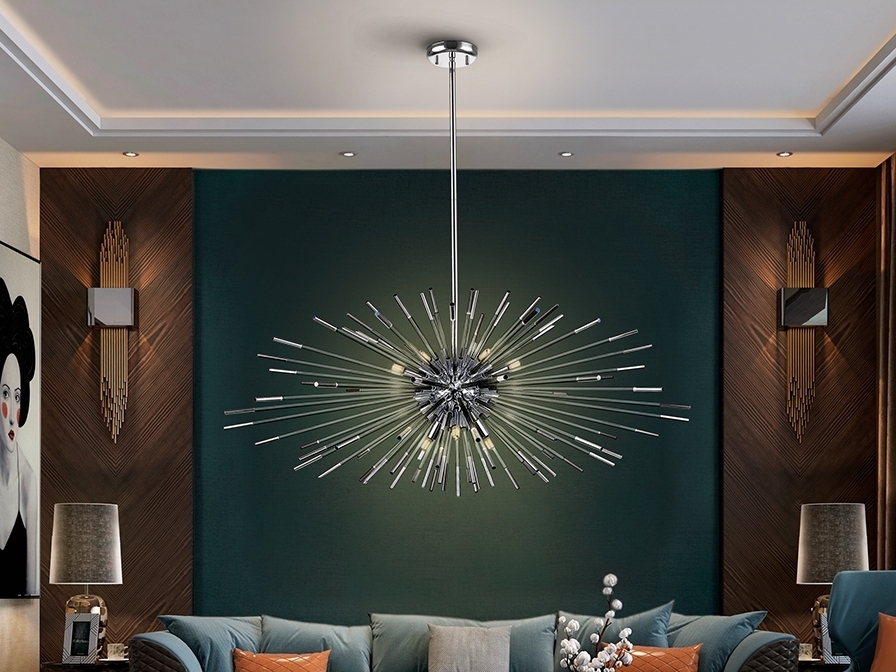 085097 Подвесной светильник DIM 9L хром Schuller Evasion