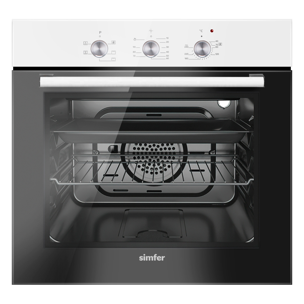 9240928 Электрический духовой шкаф Simfer B6EW16001 белый STDN-0133745