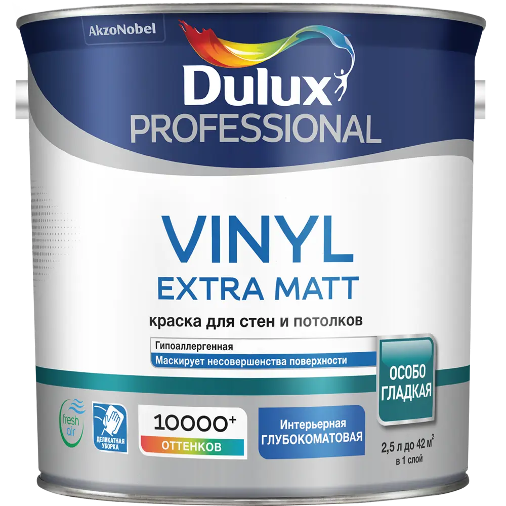 Краска для колеровки Dulux Vinyl Matt прозрачная база BC 2.25 л STLM-2012391 - Вид №1