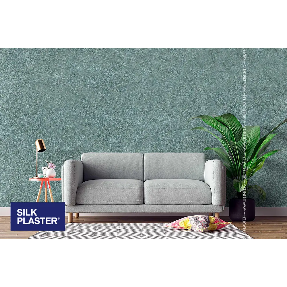 Жидкие обои Silk Plaster Absolute А255 1.05 кг цвет изумрудно-зеленый 82736050 STLM-2138415  - Вид №4