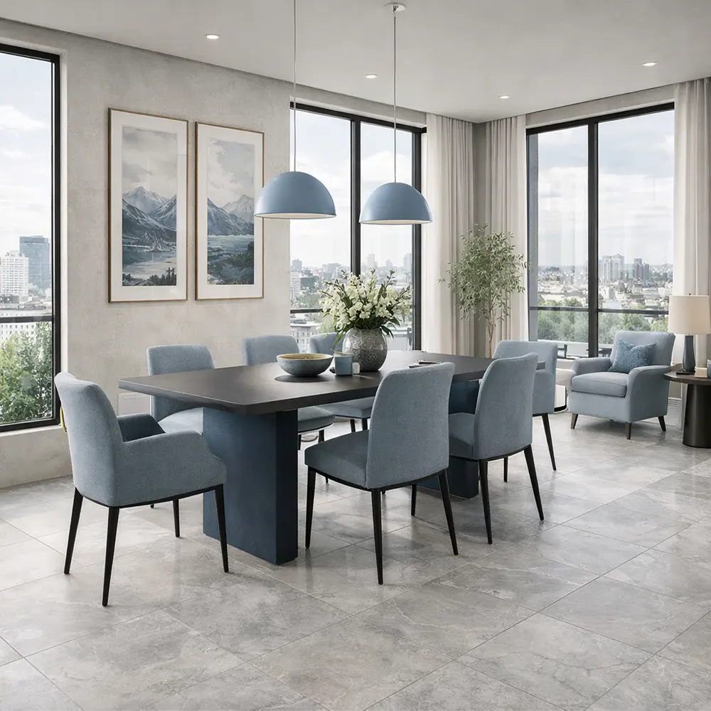 Глазурованный керамогранит Abgres Concrete 60x60 см 1.44 м² матовый цвет светло-серый Santreyd STLM-2174980 - Вид №3