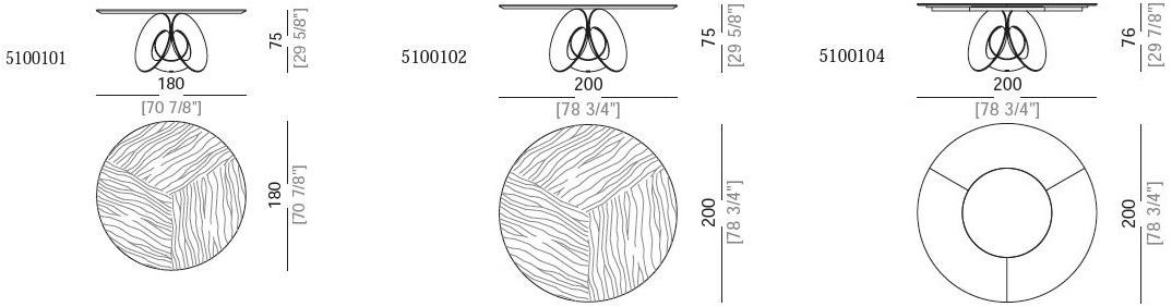 Arketipo Круглый мраморный стол для гостиной sun-id-1457288 - Вид №2