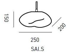 ELOA Настольная лампа с прямым светом ручной работы из дутого стекла Saiki Sai.s - Вид №2
