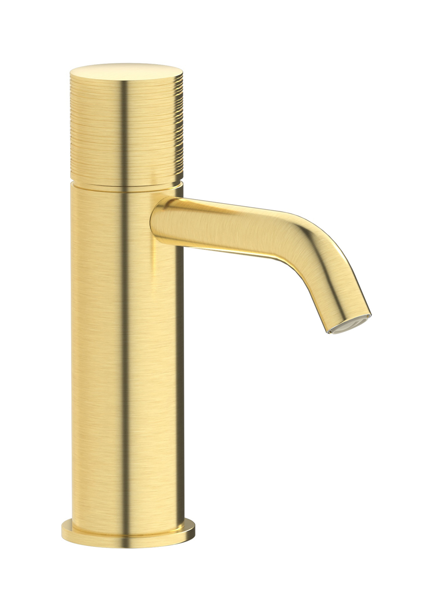 Смеситель для раковины на 1 отверстие в комплекте с донным клапаном WE ARE IB vn299is Brushed Pale Gold Vinile