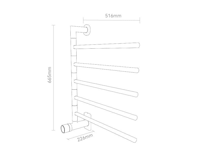Полотенцесушитель из нержавеющей стали P&Bhusri Art Classics ARCH-00115345 - Вид №2