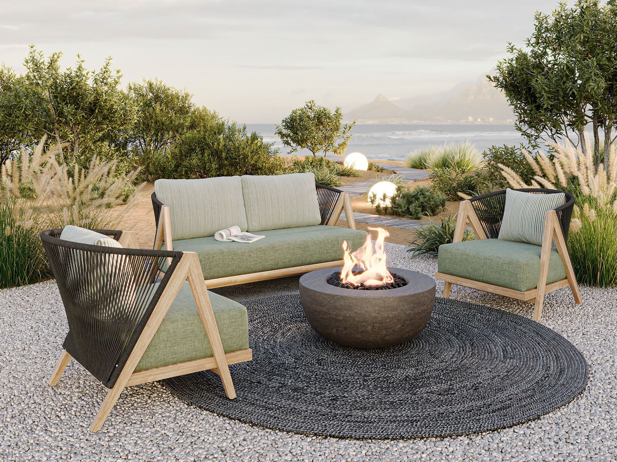 Мягкое ТИК садовое кресло с подлокотниками Walters Arbor ARCH-00131288 - Вид №2