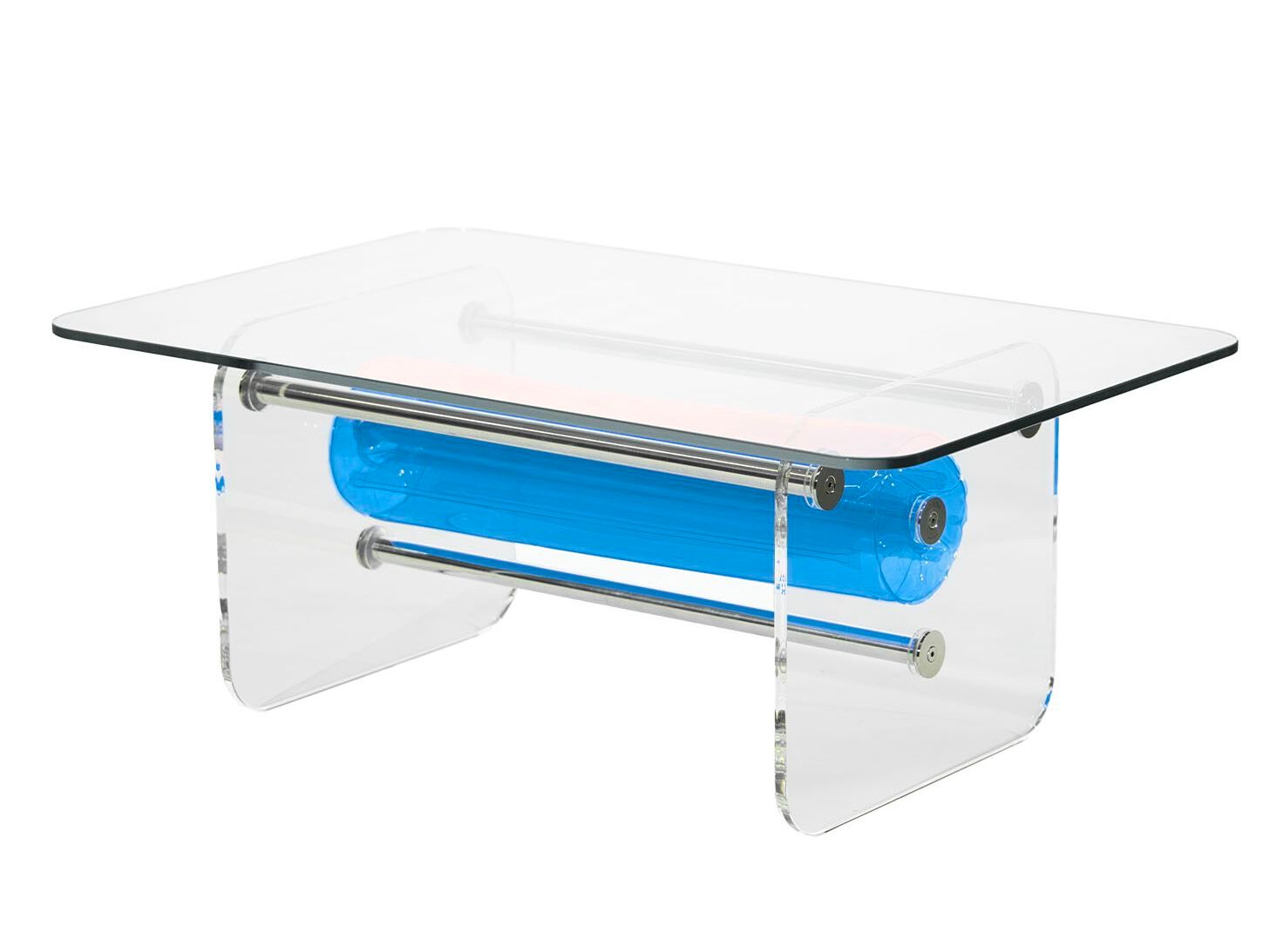 Прямоугольный журнальный столик из ПММА и стекла KUUMO COFFEE TABLE MW BLUE ARCH-00044754 - Вид №1