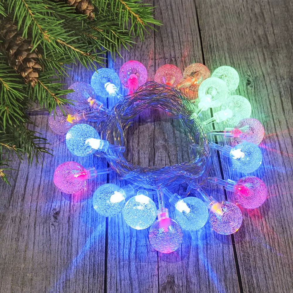 82839185 Электрогирлянда комнатная Нить 5.5м 20 ламп разноцветный 8 режимов работы STLM-0964956 Santreyd  - Вид №1