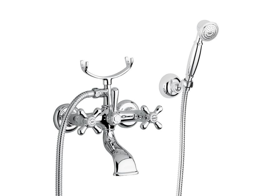 Хромированный латунный настенный смеситель для ванны Bugnatese Old ' 800 ARCH-00129391