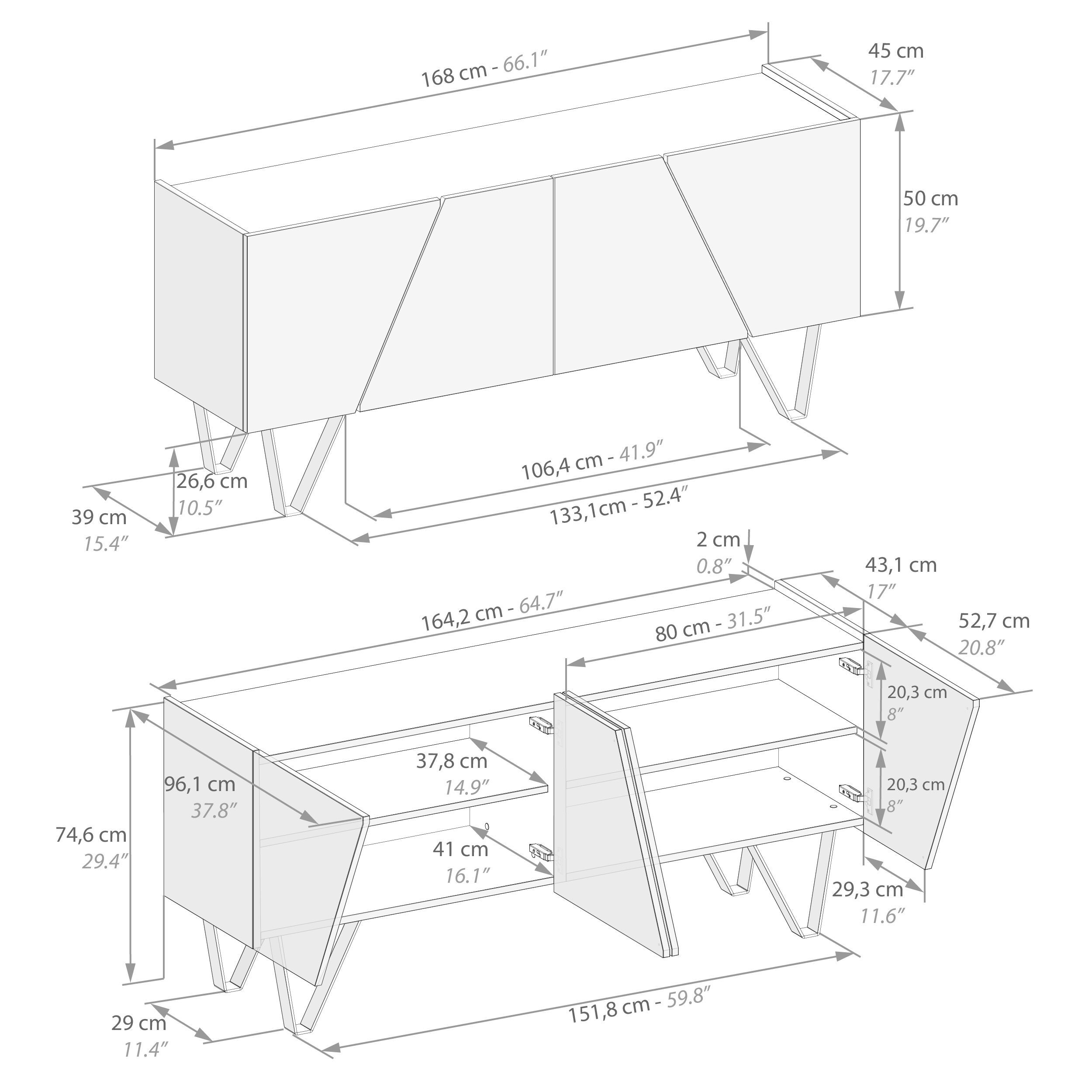 Мадия в облагороженном с распашными дверями Mobili Fiver EMMA ARCH-00126209 - Вид №49