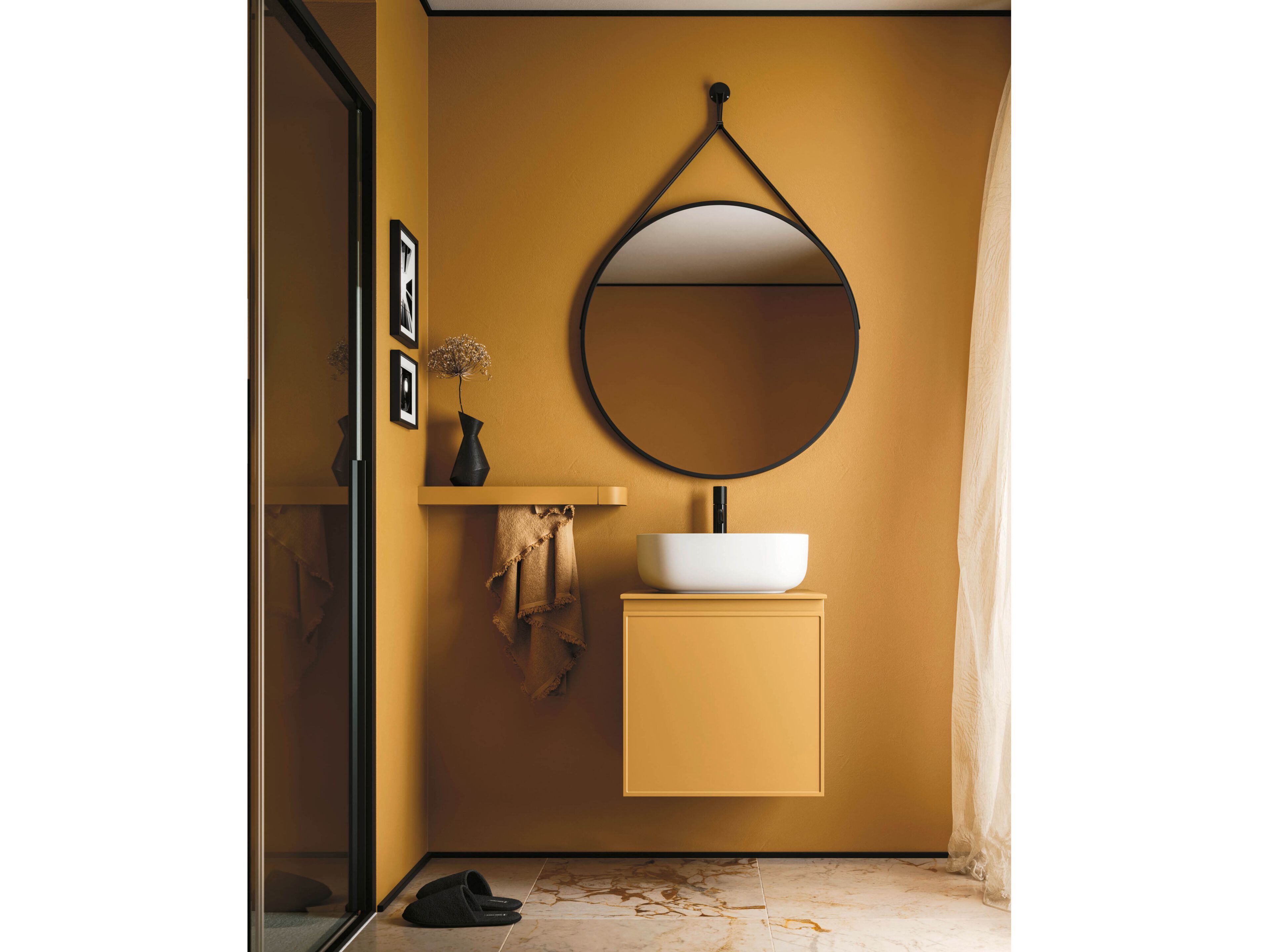 Подвесной умывальник Arbi Arredobagno декор ARCH-00075387