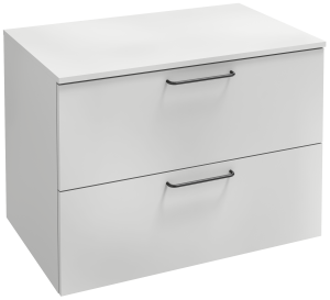 EB2548-R9-NR4 Тумба с ящиками 80 см, 2 ящика, черная ручка JACOB DELAFON ODÉON RIVE GAUCHE