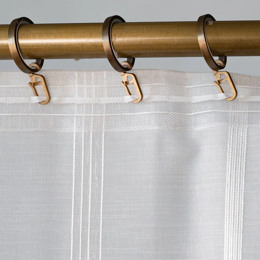 Тюль на ленте 250x280 см батист полосы цвет белый GARDEN STLM-2123927 - Вид №3