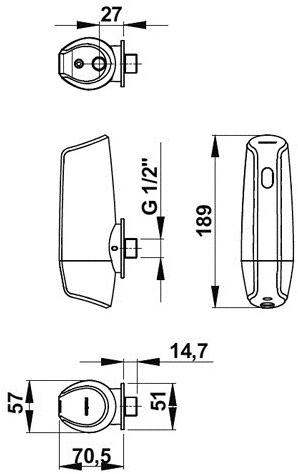 Порционный кран Presto Sensao 8400 55360 для писсуара 55360.0 - Вид №1