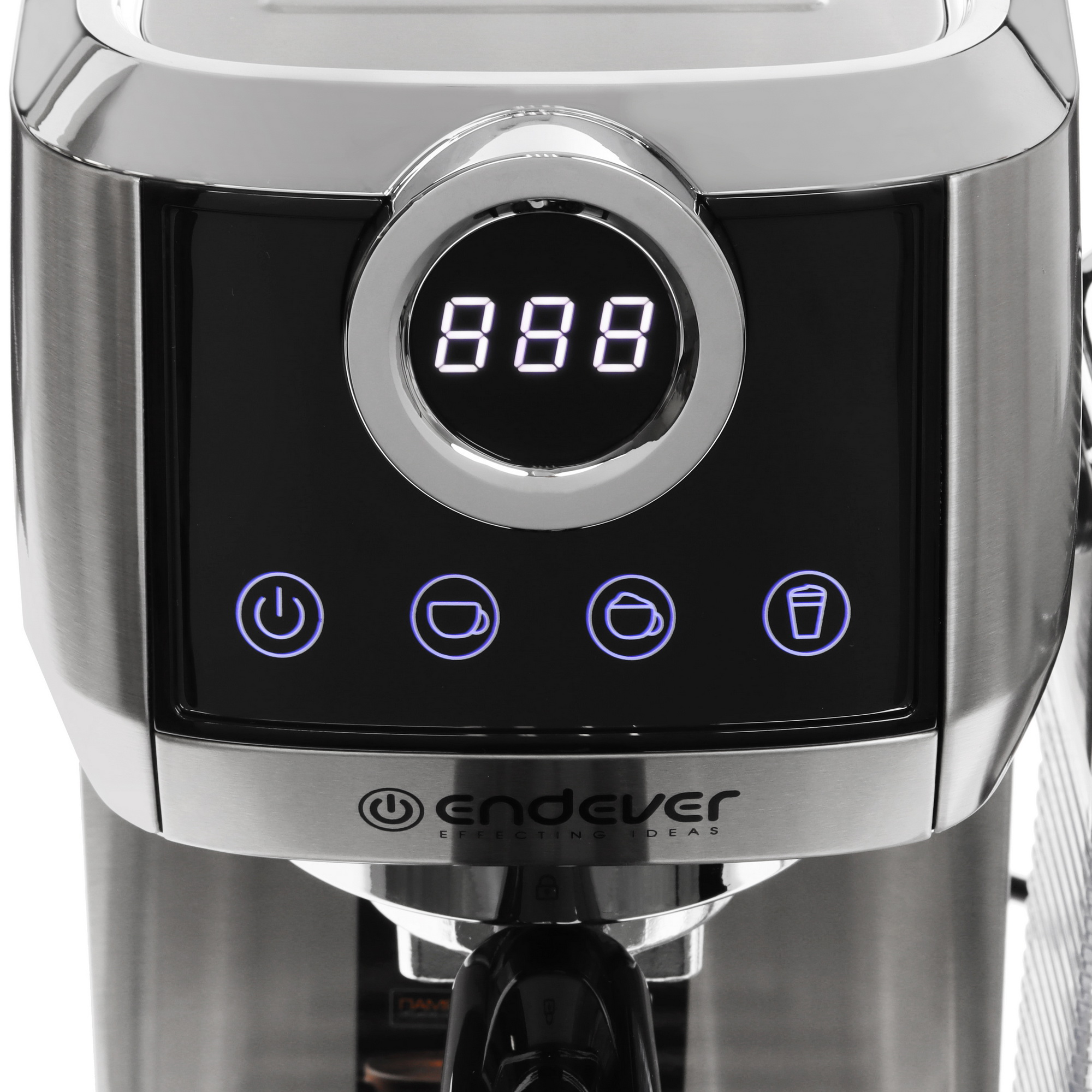 9101106 Кофеварка рожковая Endever Costa-1098 серебристый STDN-0054426 - Вид №4